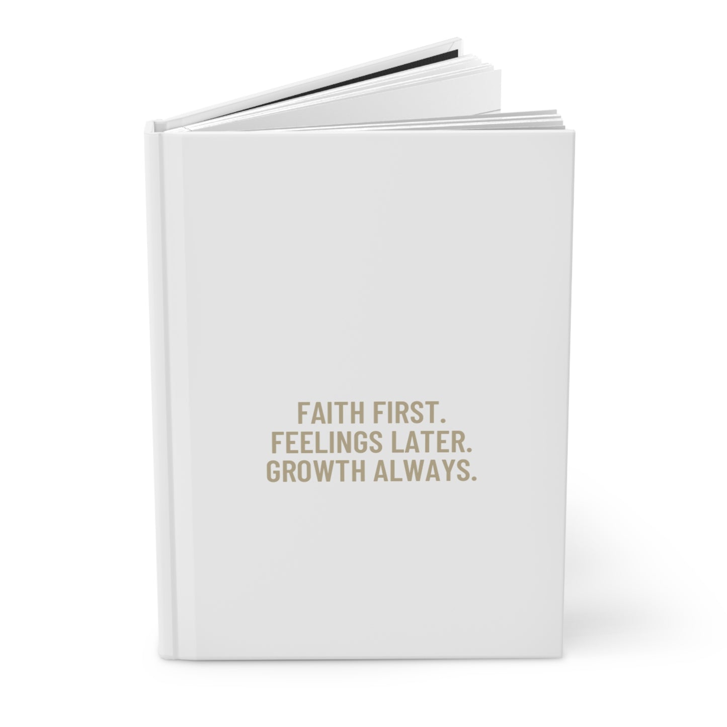 Faith First Hardcover Journal -White