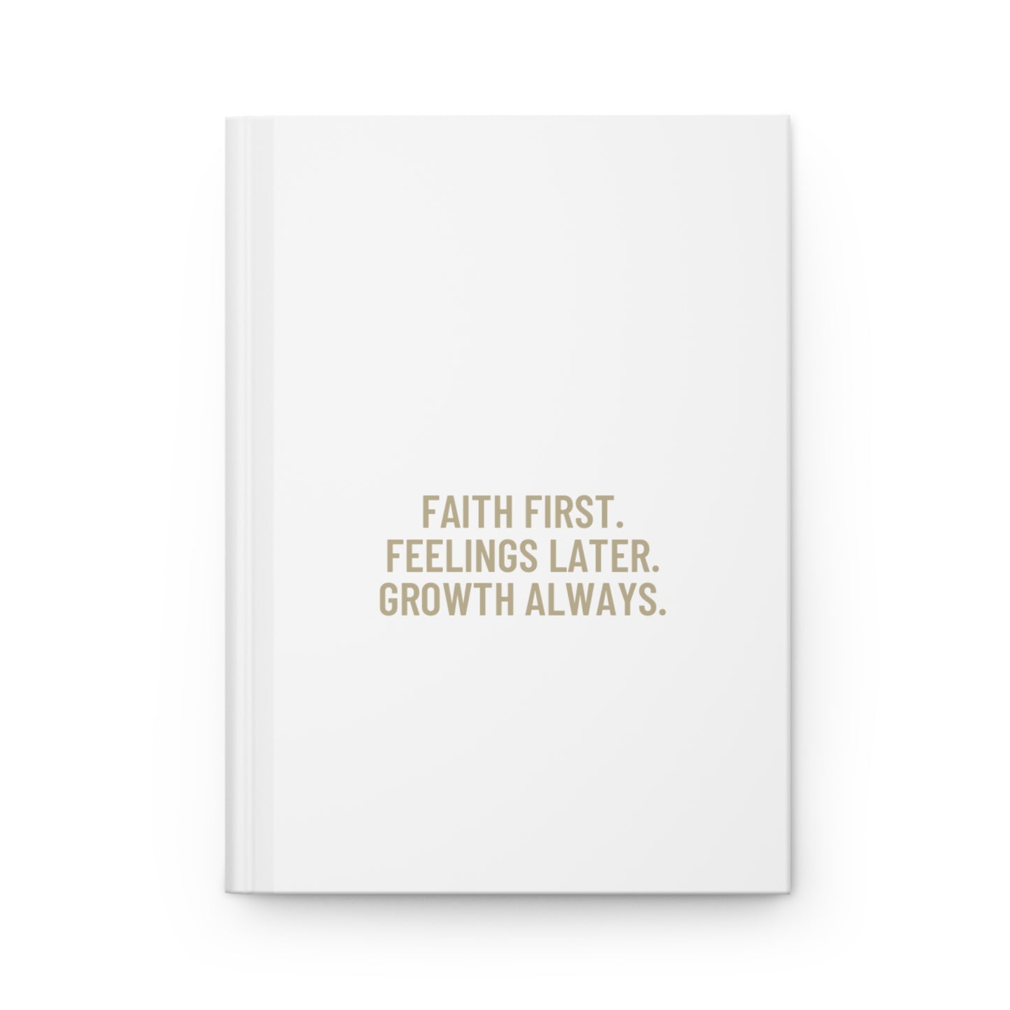 Faith First Hardcover Journal -White