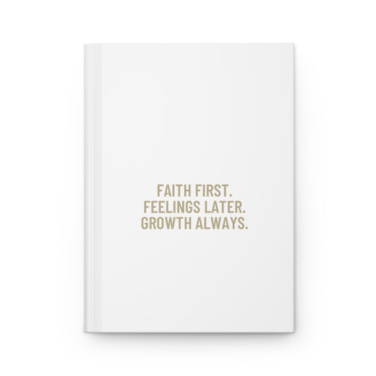 Faith First Hardcover Journal -White