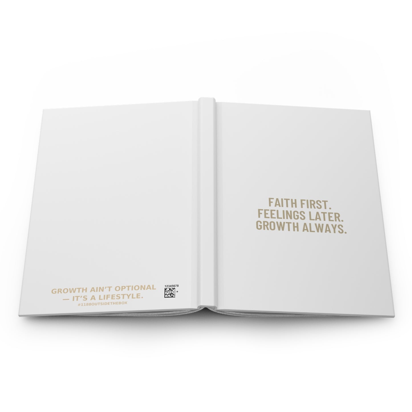 Faith First Hardcover Journal -White