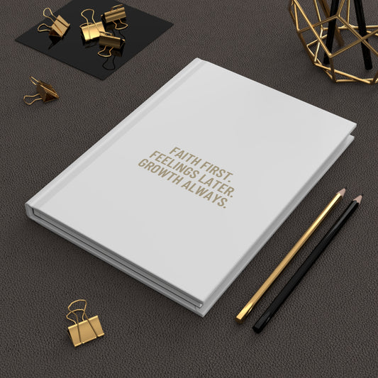Faith First Hardcover Journal -White