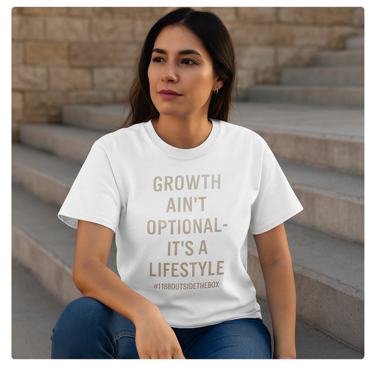 A “Growth Ain’t Optional” Unisex Tee