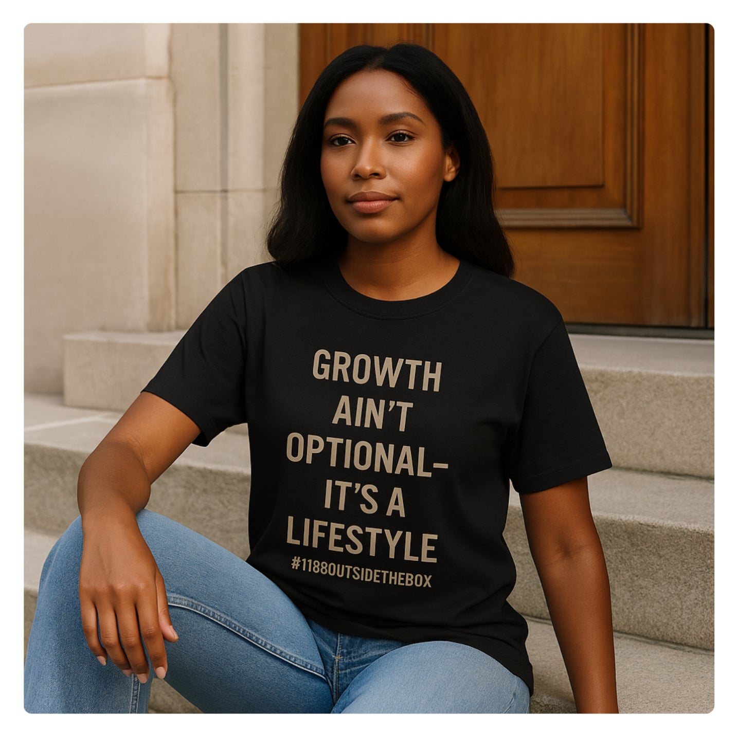 A “Growth Ain’t Optional” Unisex Tee