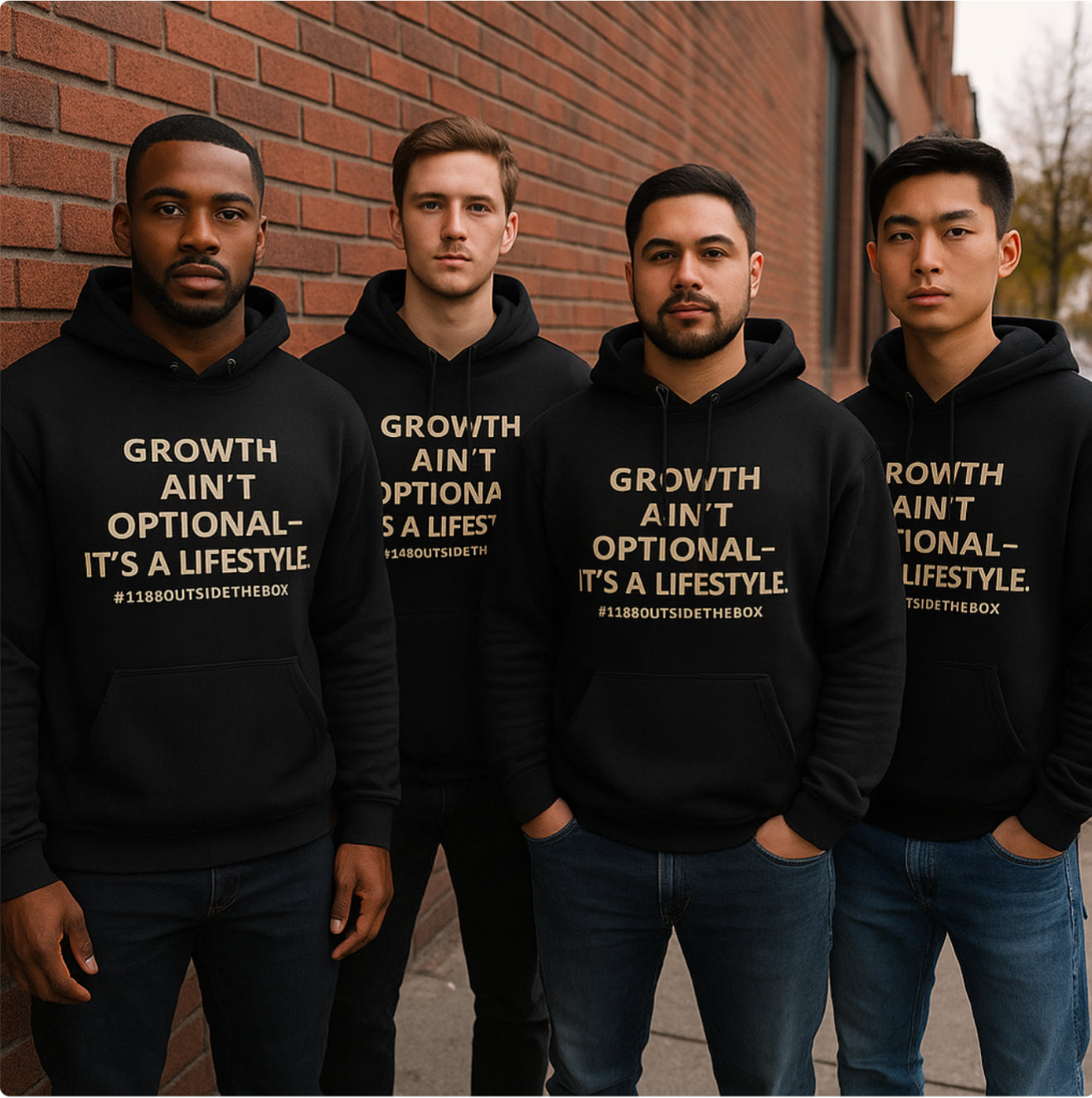 A “Growth Ain’t Optional” Unisex hoodie