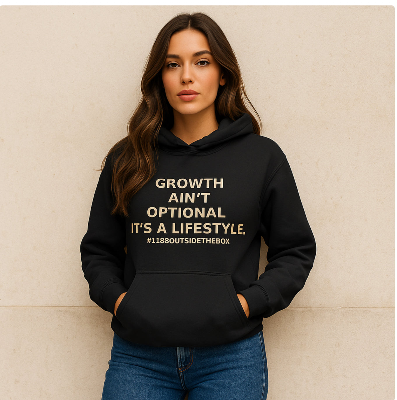 A “Growth Ain’t Optional” Unisex hoodie